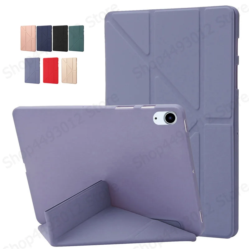 Multi-folding Cover for iPad A16 11th 2025 Case A3355 A3356 Silicone Back Stand for iPad10th Generation 10.9 2022 Tablet Case