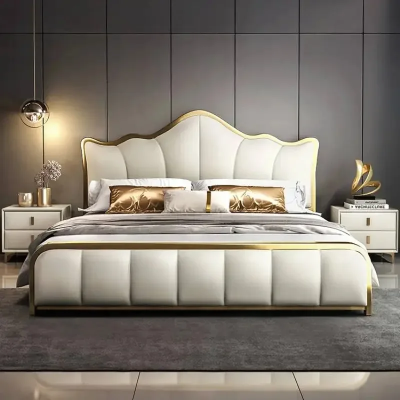 

Comforter Adult Double Bed Platform Princess Living Room Headboards Double Bed Storage Bedframe Lit 2 Personnes Home Furniture