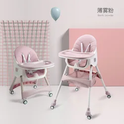 Silla alta desmontable para comer para bebé, sillón reclinable con babero, para alimentación