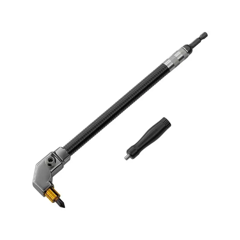 652F Right Angled Drill Adapter 90 Degree Tool for Confined Areas Most Electric Drill and Nut Driver Furniture Assembly