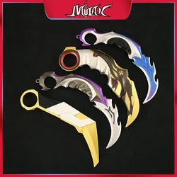 Karambit-cuchillo de juguete táctico militar para niños, modelo de Metal sin cortar, Katana, espada samurái, 16cmValorant Prime Reaver 4 piezas