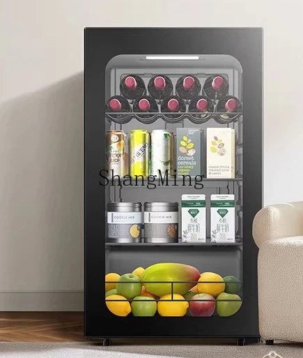 ZYY 家庭用リビングルーム茶飲料キャビネットオフィス鮮度保持キャビネットファッショナブルな冷蔵小型冷蔵庫