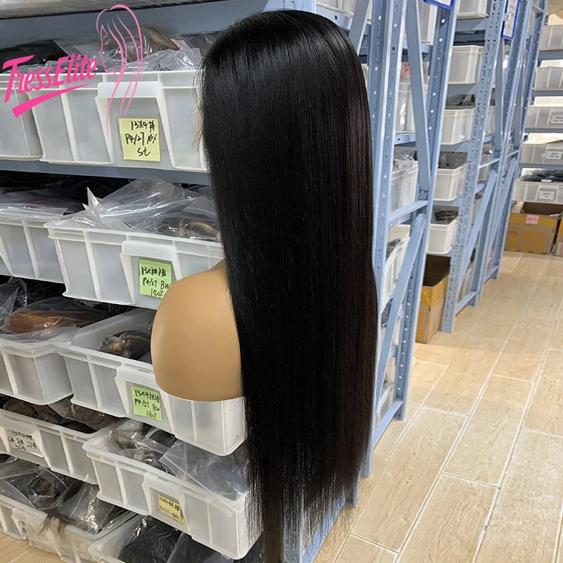 جودة عالية 9*6 الدانتيل باروكة من شعر طبيعي بدون صمغ اللون الطبيعي VoluminousTangle الحرة وطويلة الأمد يجب أن يكون لها لون طبيعي #4