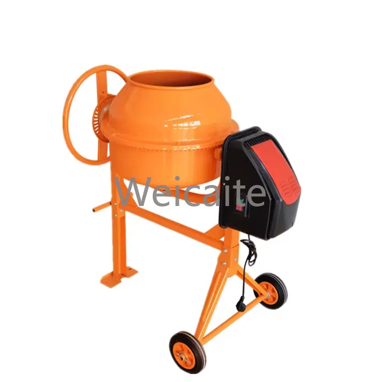 Discount Mini Portable Concrete Cement Mixing Electric Concrete Mixer with Wheel
