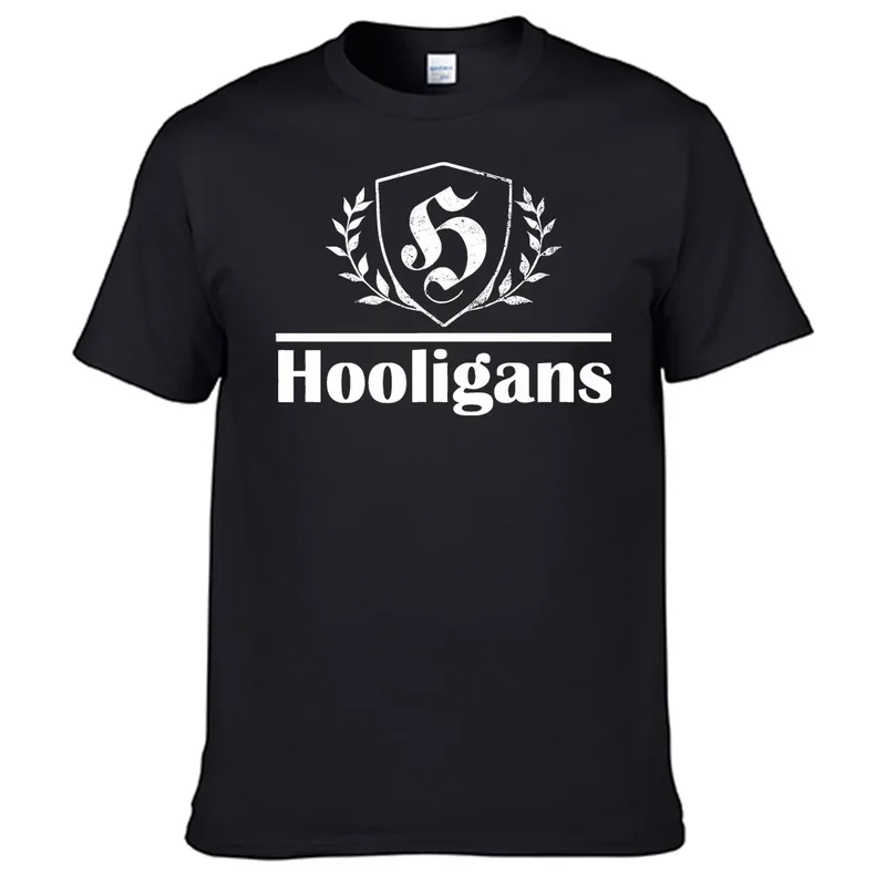 

Hooligans T Shirt 100% Cotton Men Shirt Top Sales