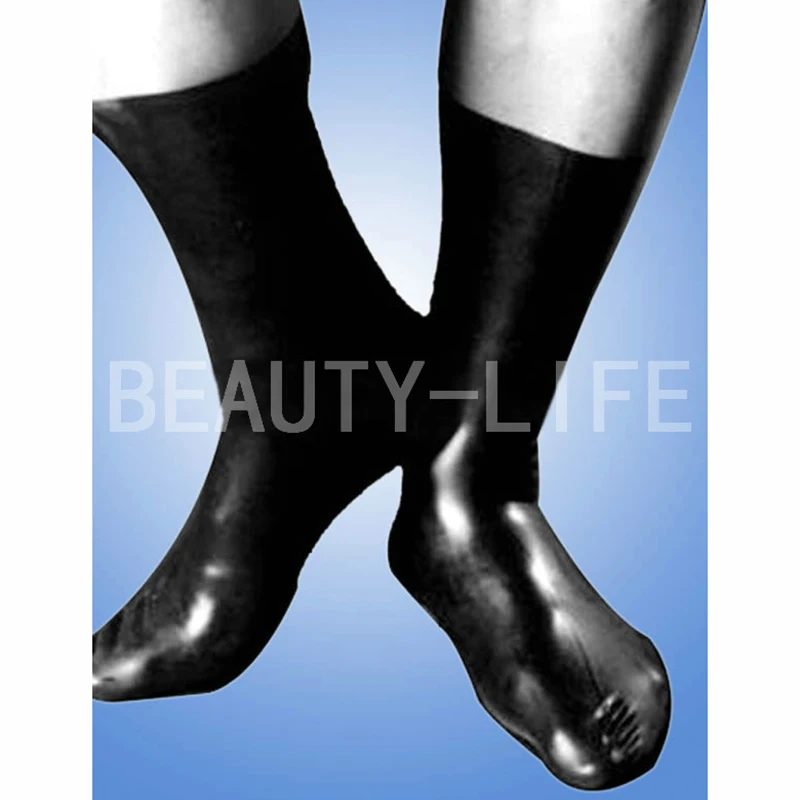 Latex Socks exotic Hosiery 0.4mm thickness Natural Rubber Stockings sexy flexible sock