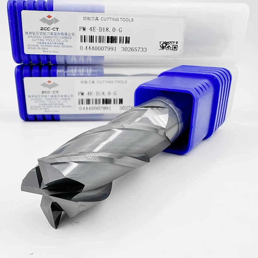 PM-4E-D12.0-G/PM-4E-D14.0-G/PM-4E-D16.0-G/PM-4E-D18.0-G/PM-4E-D20.0-G ZCC.CT CNC PM-4E-G Frese piatte a 4 flauto Frese 4T