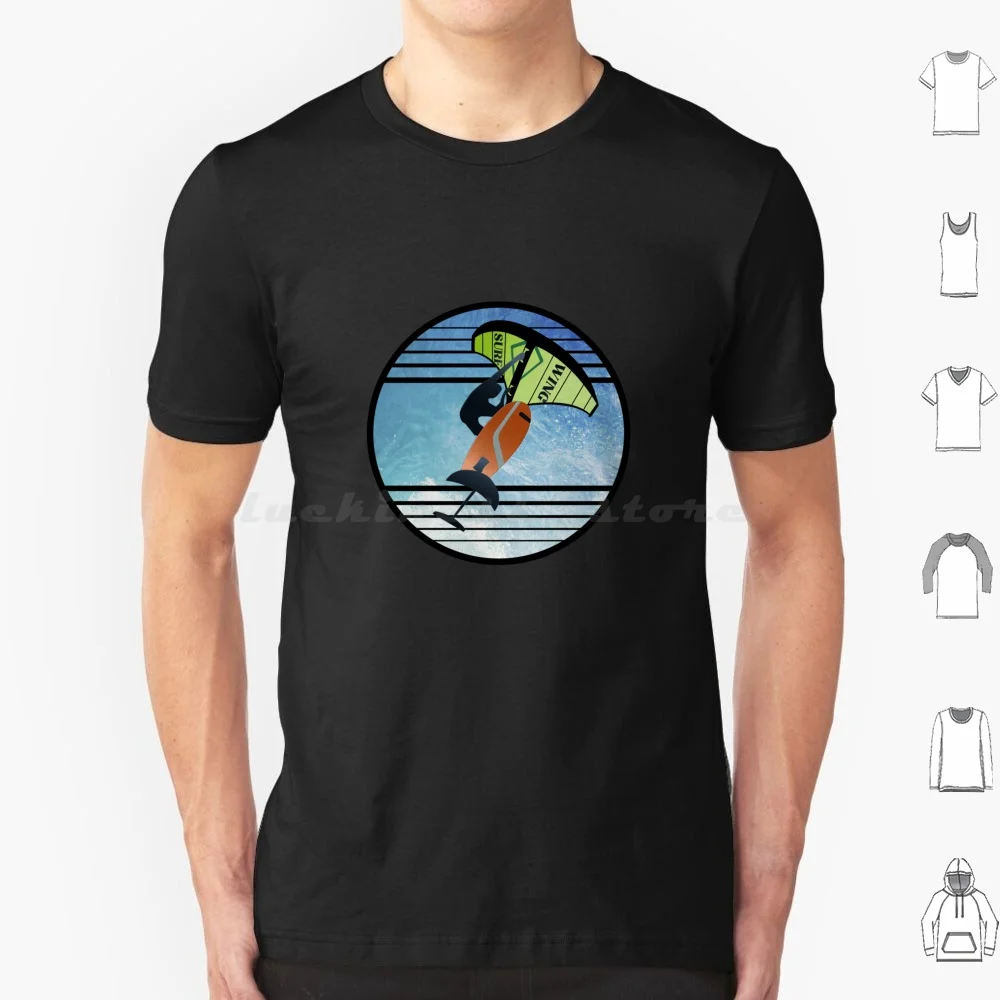 Wing Foiling Surfer Gifts T Shirt Men Women Kids 6xl Surfing Wing Foiling Foiling Surf Watersports Idea Sky Wing Wing Surfer