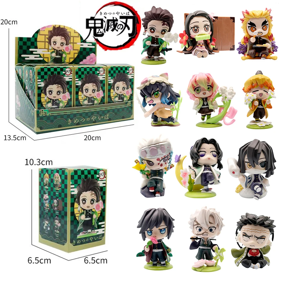 

Убийца демонов Танджиро Камадо Незуко аниме мультяшная фигурка слепая коробка креативная персонализированная статуя модель орнамент подарочная коробка-сюрприз