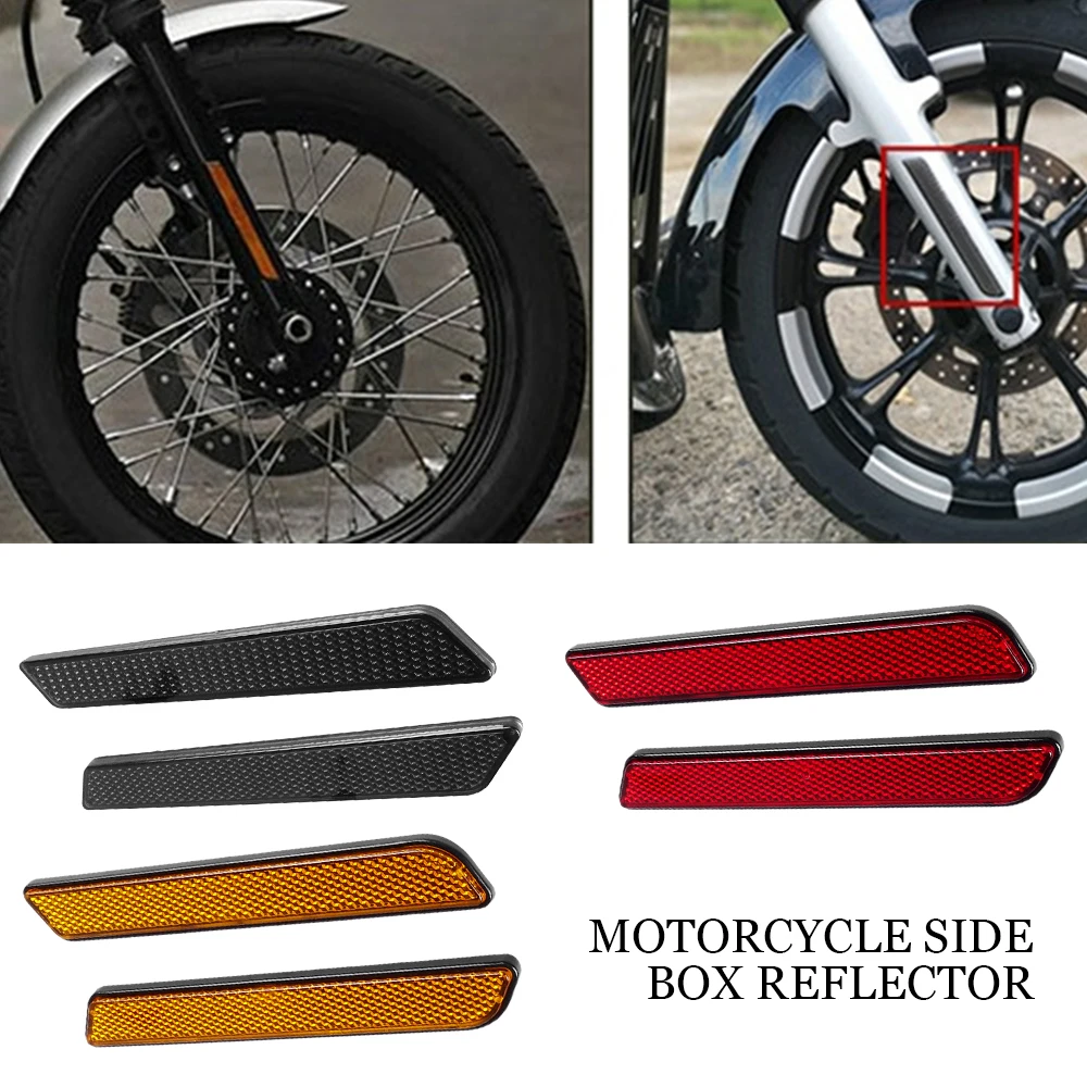 

2 Pcs New Motorcycle Saddlebag Guard Reflector Cover For Harley Touring Street Glide Road King FLT/FLHT 2014-2018