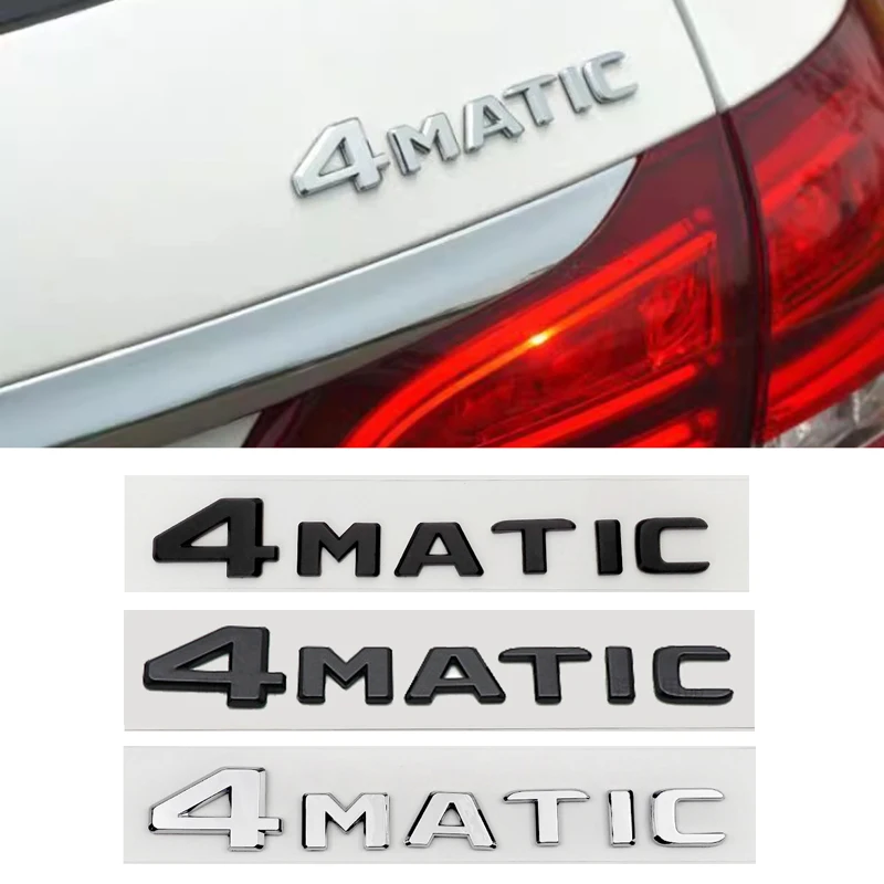 

ABS Car Rear Trunk Badge Fender Emblem Sticker for Mercedes Benz 4 MATIC Logo W212 W204 W205 W203 W212 CLK GLA GLK SLK E350 G63