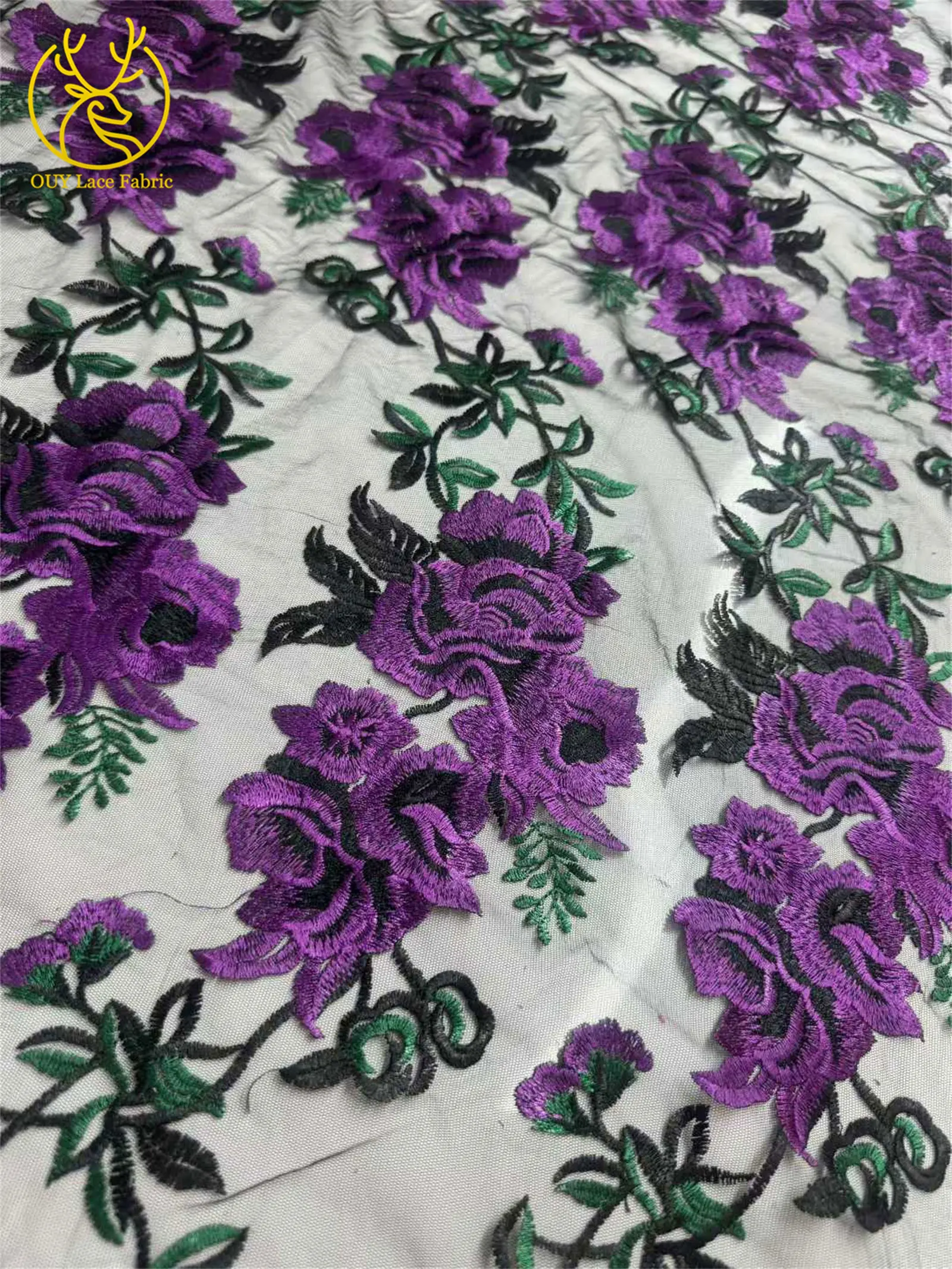 2026 Afrikanischer Spitzenstoff, hochwertige französische weiche Stickerei-Spitze, Mesh-Spitze, nigerianische Tüllspitze für Partykleider, 5 Yards – Detail 7