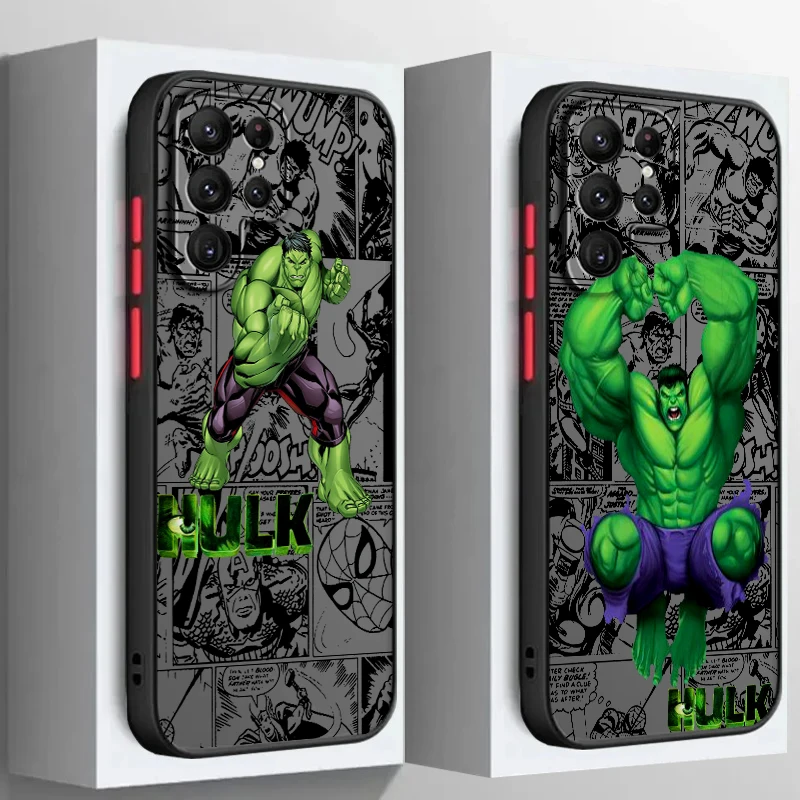 

Hulk Popular Movie Marvel Art Frosted Translucent For Samsung A53 A52 A33 A32 A51 A71 A21S A13 A73 A50 A22 A12 5G TPU