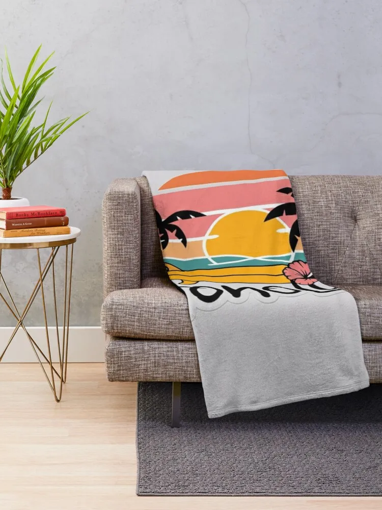 Tropical Honolulu Vibes Sticker - Aloha from Hawaii Throw Blanket Designers warm for winter Blankets