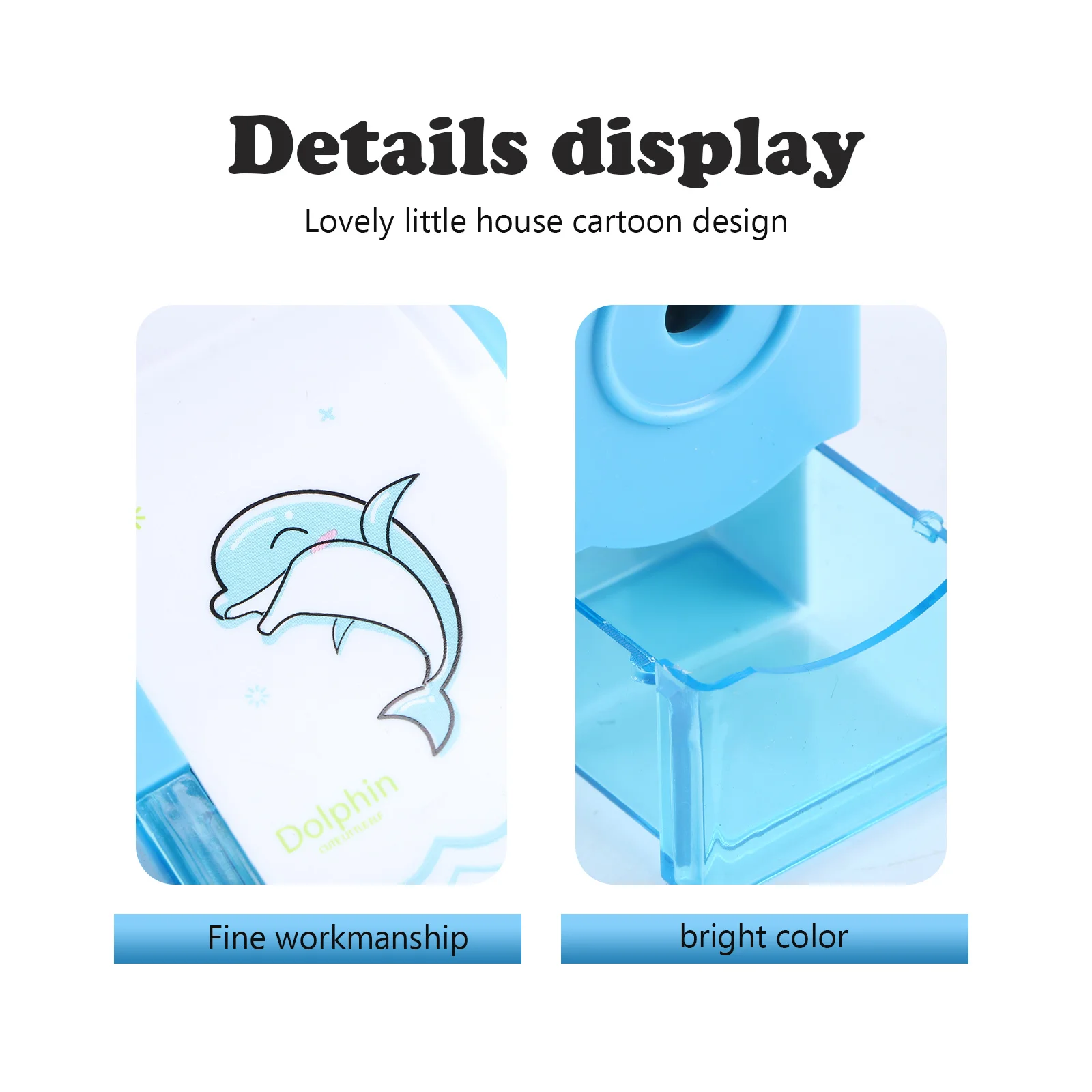 Lovely Cartoon House Pencil Sharpener For Kids Round Triangular Hexagonal Pencils Bright Lightweight School Office