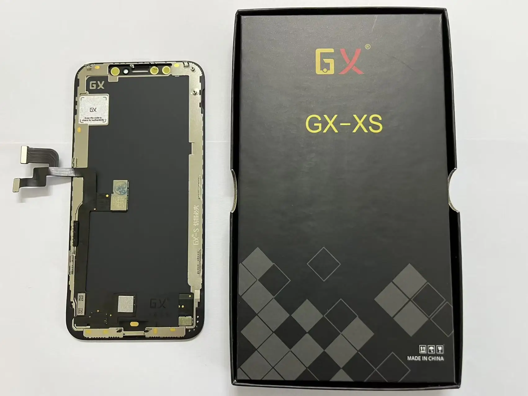 GX OLED scherm voor iPhone X XS XS Max 11 12 13 14 15 16 Pro Max, True Tone met 3D Touch, voor iPhone reparatie inclusief gereedschap