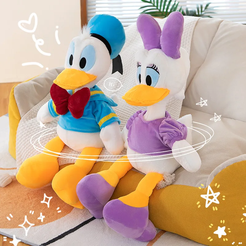 65CM New Disney Plush Stuffed Animals Cute Donald Duck&Daisy Doll Children\'s Toy Soft Plush Pillow Couple Birthday Giftkids toys