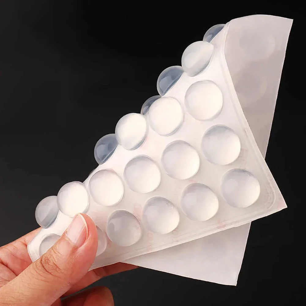 Self-Adhesive Transparent Silicone Stickers Silicone Pads Door Handles Cabinet Doors Anti Slip Furniture Protection Pads