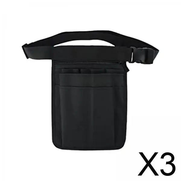 

3x поясная сумка для медсестры, медицинский ремень из нейлоновой ткани, портативный регулируемый ремень, медицинская сумка для хранения, сумка для медсестры для ручки для инструментов