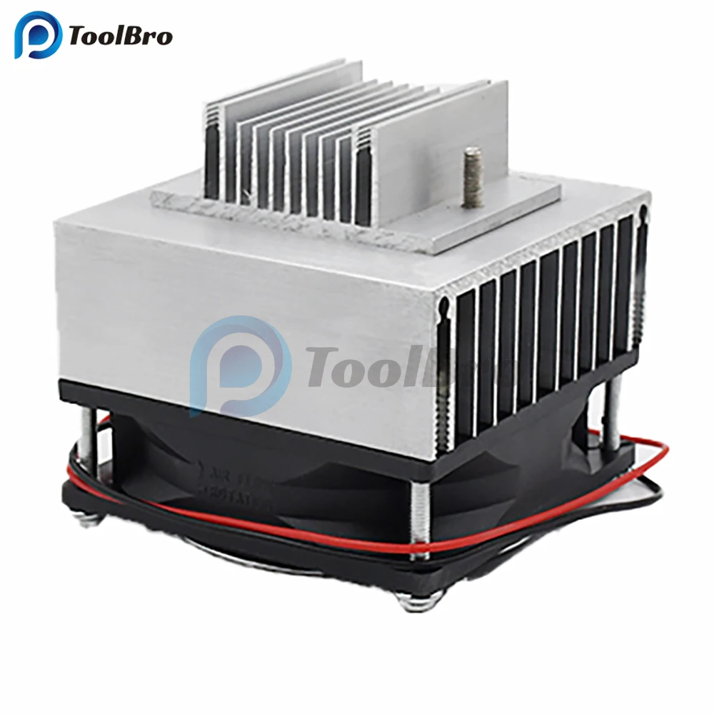 80*80*80mm Aluminum Heatsink Radiator Heat Sink DC 12V 45W for TEC1 Thermoelectric Cooler Peltier TEC1 12706 12705 12703 12715