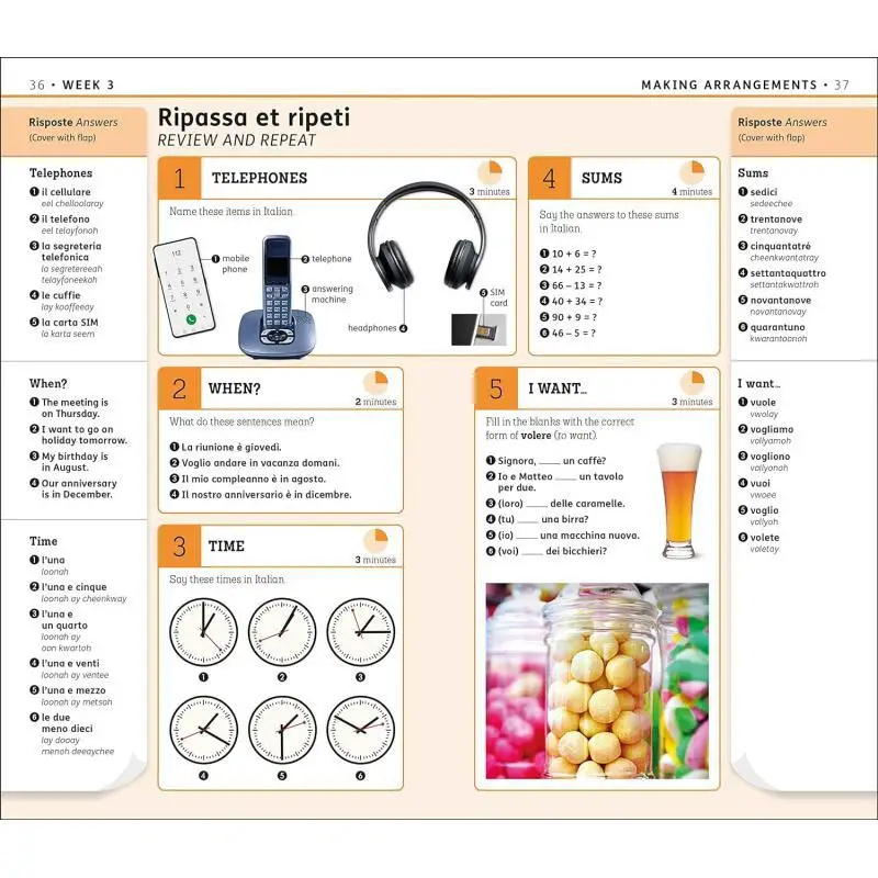 15 دقيقة تعلم اللغة الإيطالية في 12 أسابيع فقط DK DK Publishing 9780241601358 كتاب #3