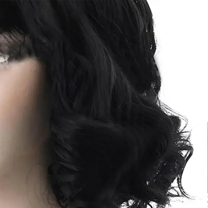 Anime Böse Madame Cruella De Vil Cosplay Perücke Frauen Schwarz Weiß Perücke Kurze Lockige Afro Perücken Halloween Cosplay Zubehör