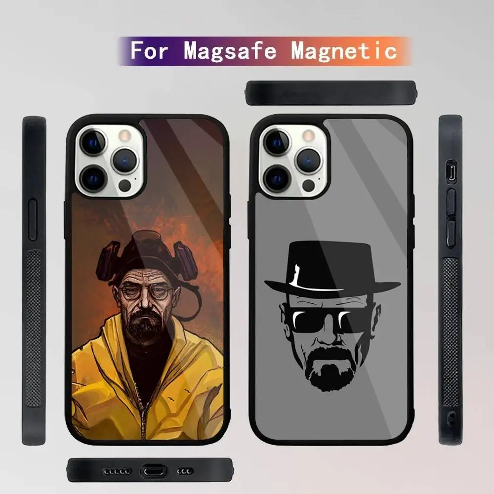 

B-Breaking Bad H-Heisenberg Phone Case For iPhone 16,15,14,13,12,11,Plus,Pro,Max Mini Magsafe Magnetic Wireless Charging