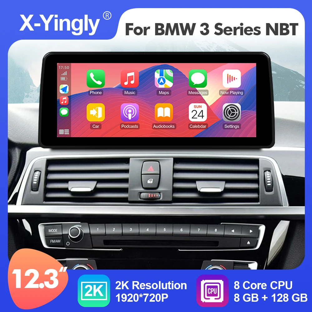 

Android 12 12.3inch Car Multimedia Radio Player For BMW 3 Series NBT F30 F31 F33 2013-20 GPS Stereo System Carplay Navigation 4G