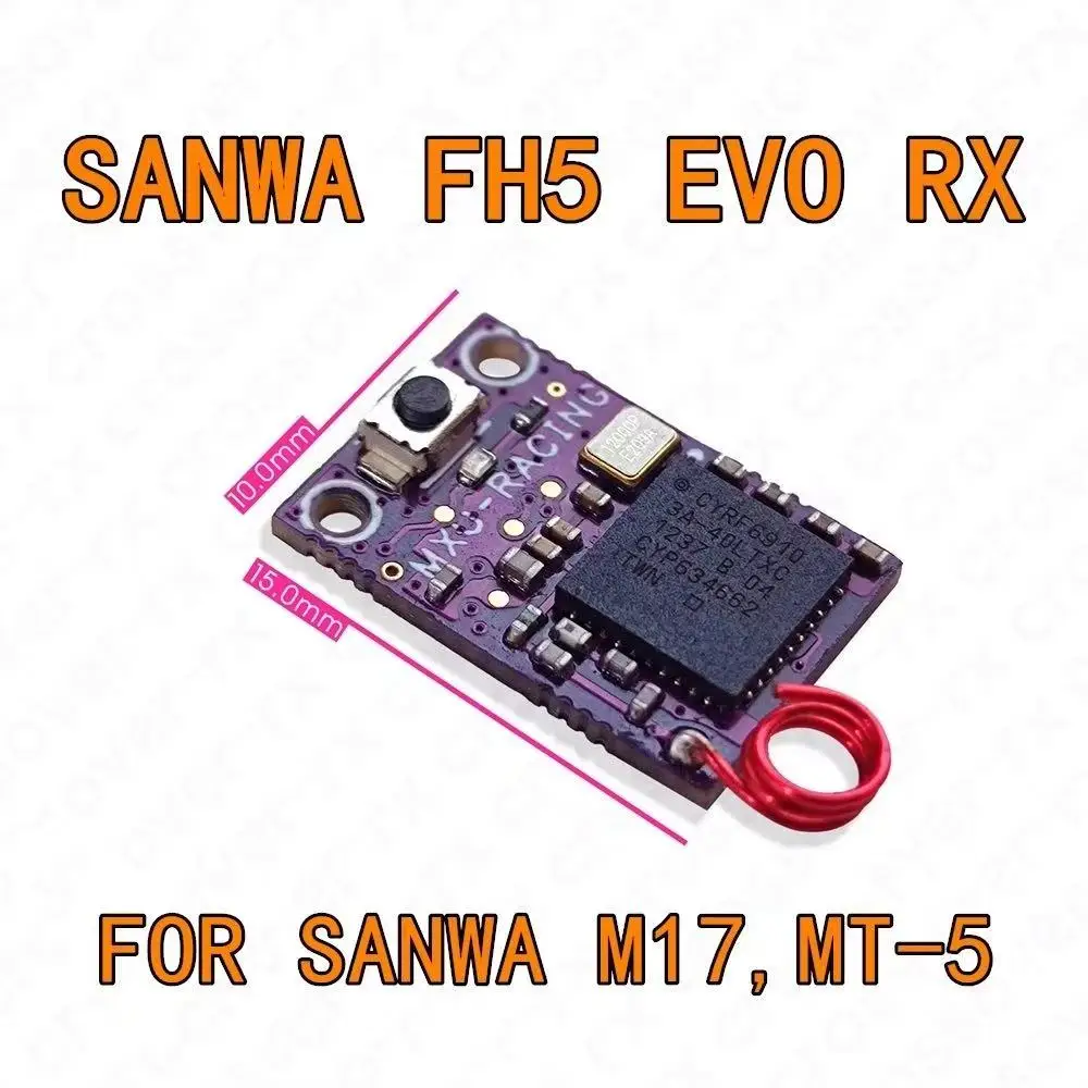 MXO-Racing MINI-Z EVO RX-SANWA FH5 MR-03/04EVO/MA-030EVO Receiver For Sanwa M17 MT-5 MX EVO RX-SANWAFH5