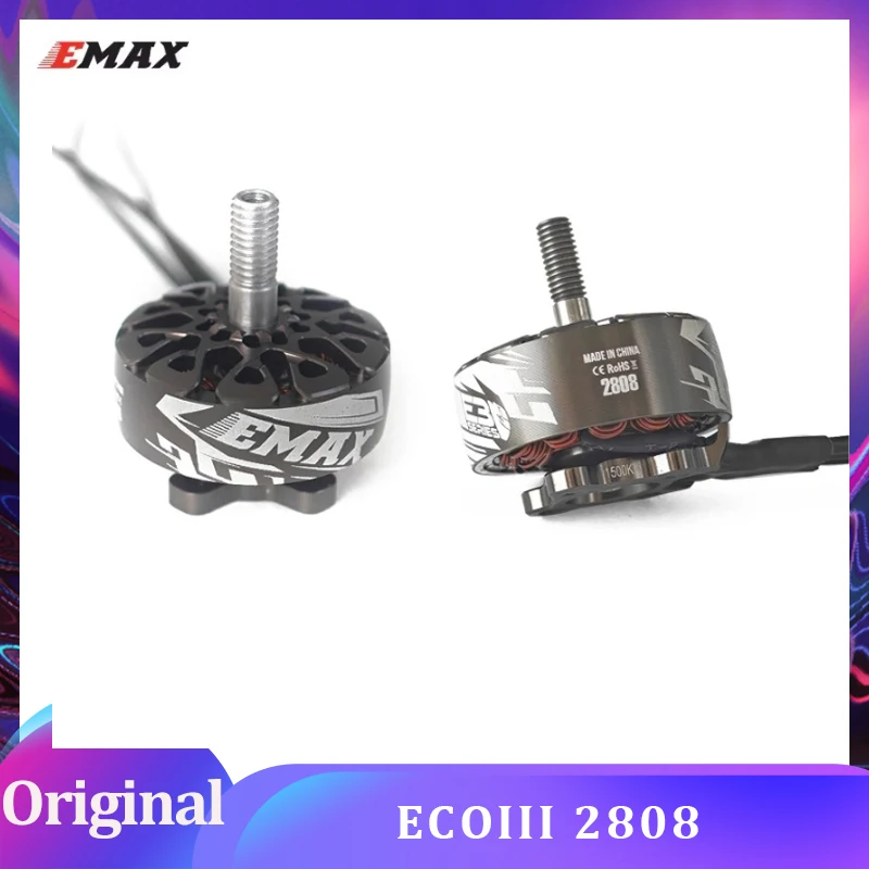 

EMAX ECOIII 2808 Brushless Motor 1300KV 1500KV 3-6S ECO III Series Motor for RC FPV Multirotor Quadcopter DIY Parts