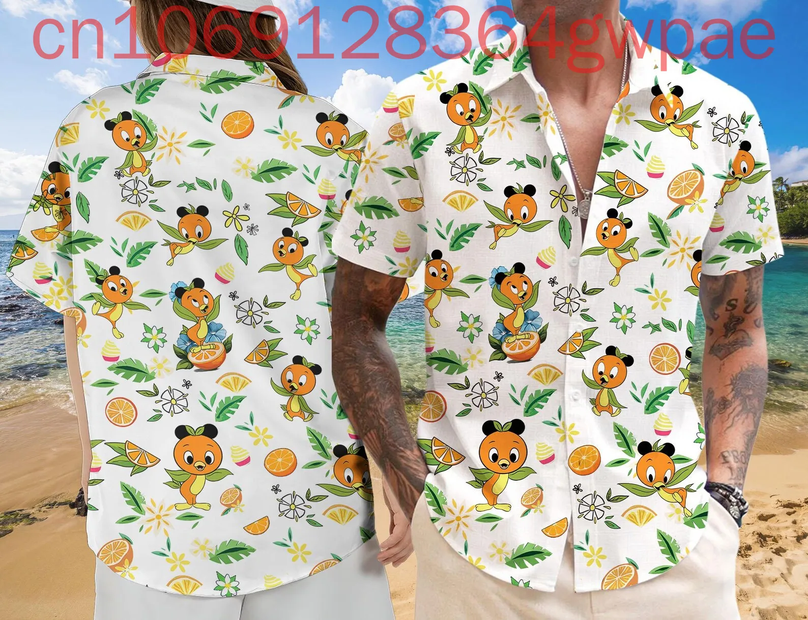 

Гавайские рубашки Disney Epcot Aloha, мужские и женские летние повседневные пляжные рубашки с короткими рукавами, модные детские рубашки на пуговицах