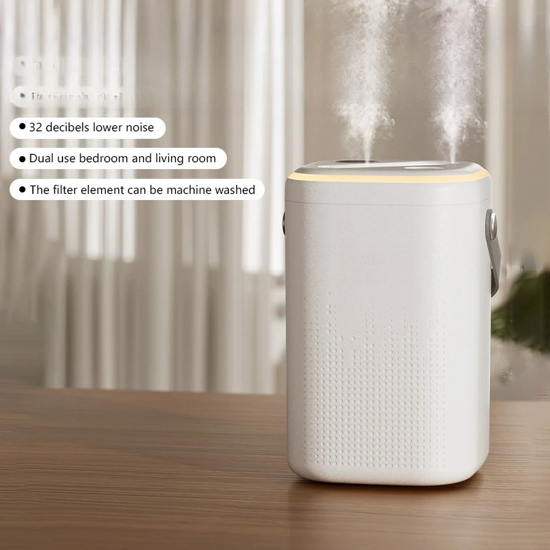 1.3L Ultrasonic Light Emitting Diode Ring Humidifier Touch Control 360 Mist Outlet 4 Spray Mode