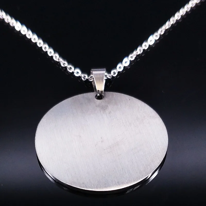 2026 Fashion Teacher Stainless Steel Necklace Women jewlery Silver Color Necklaces & Pendants Jewelry acero inoxidable ND21A