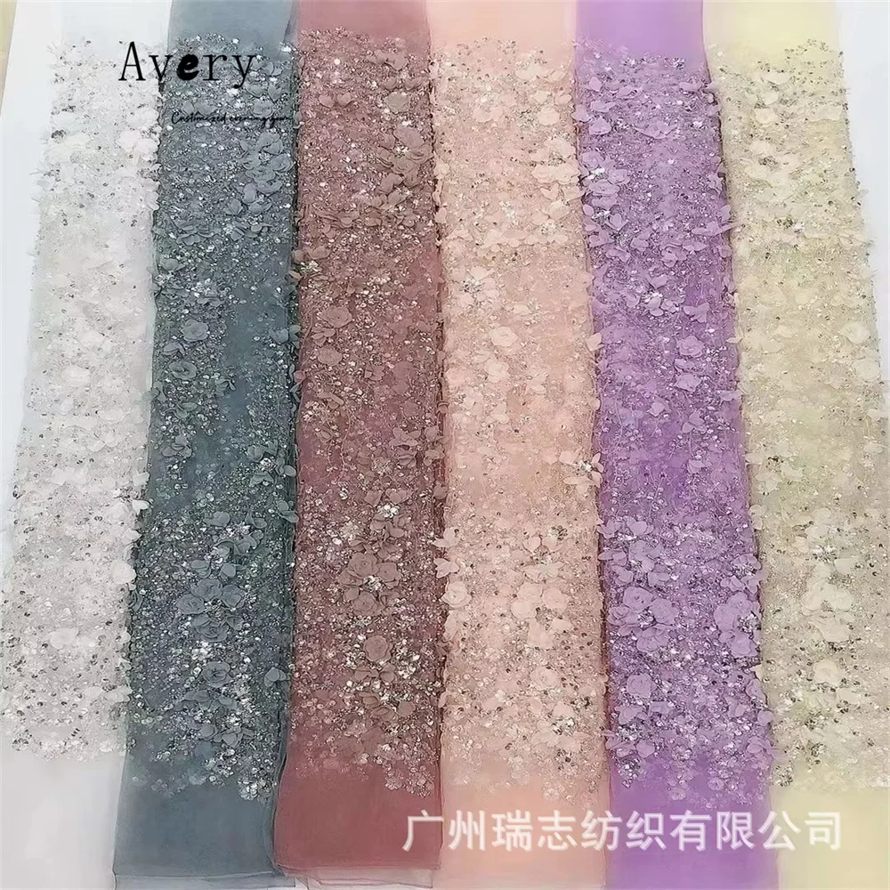 Avery personalizado 3D flor cariño fuera del hombro cola de pez vestidos de ocasión a medida 2025 mujer vestido de noche de lujo Mujer