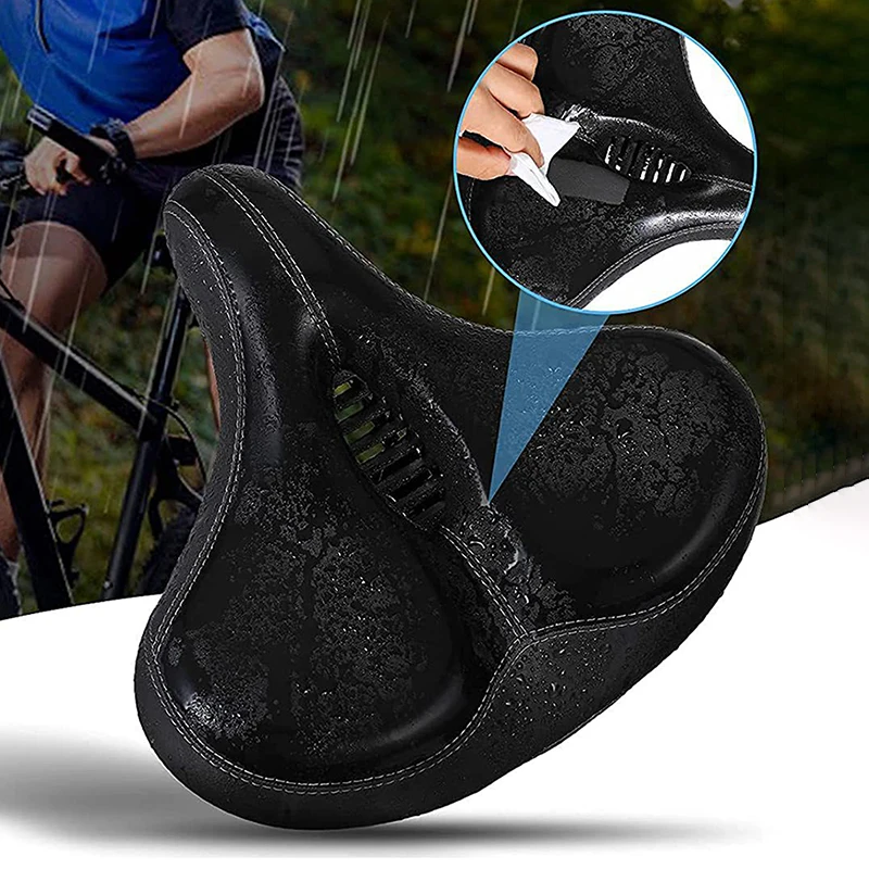 Shock Absorbing Hollow Bike Saddle Bicycle Seat Breathable Rainproof Cycling Road Mountain Cyxling Accessory