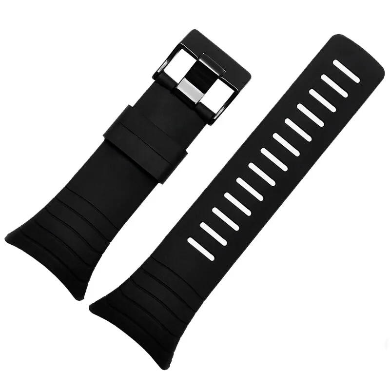 35mm Black Silicone Watchband waterproof For SUUNTO CORE Series High Quality Rubber Strap Bracelet With Tools Watch Accessories