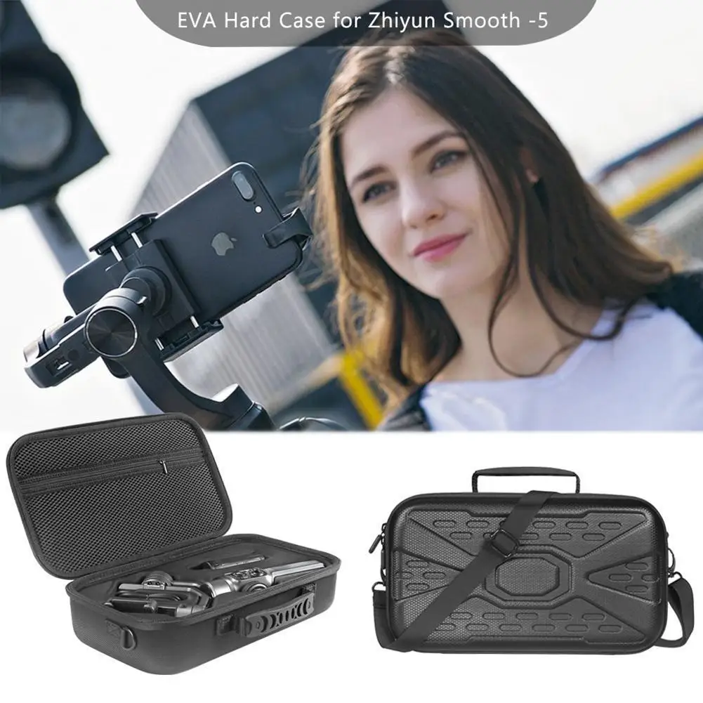 Shockproof Gimbal Storage Shoulder Bag Protect Pouch Bag Waterproof Portable Organizer Travelling Case Fit for Zhiyun Smooth 5