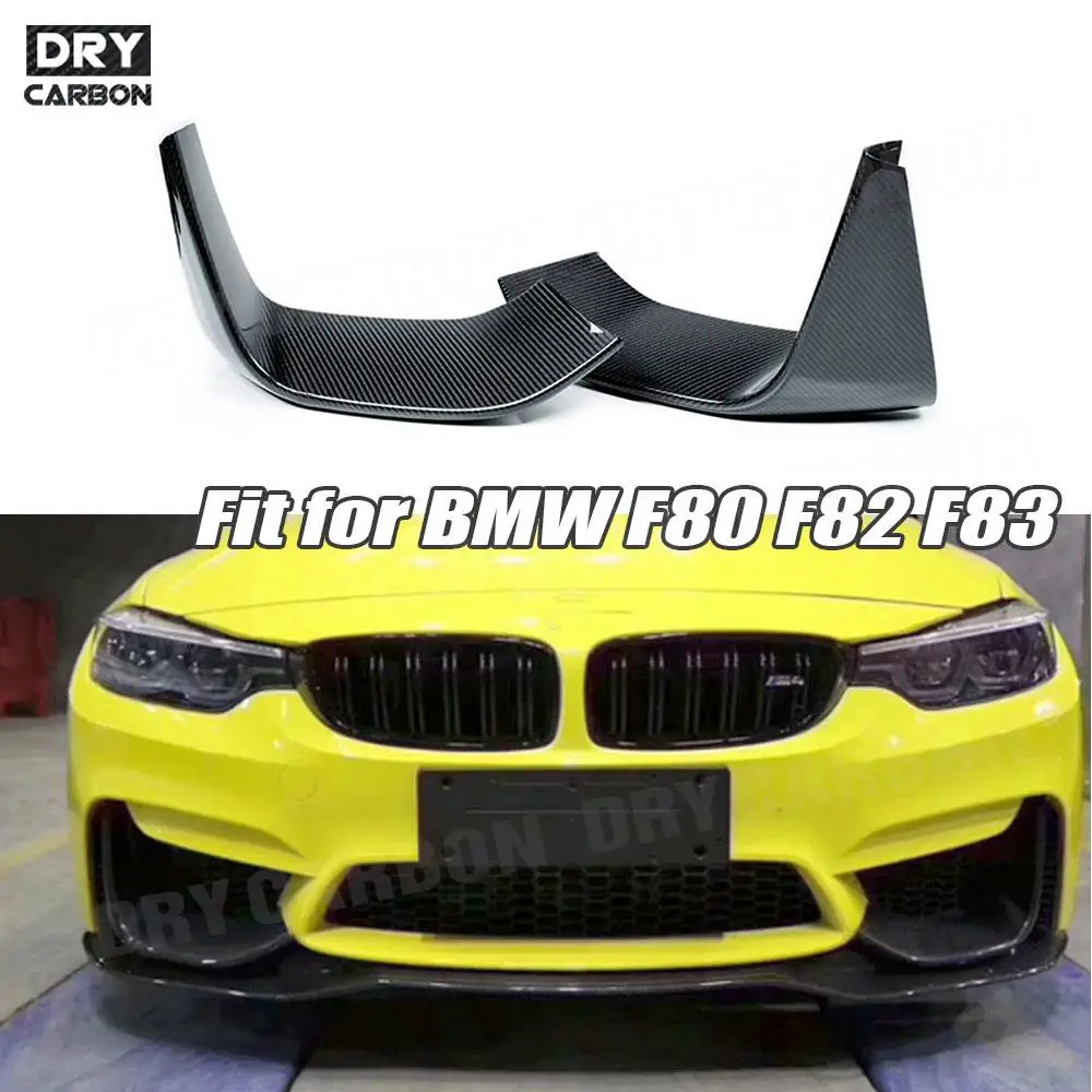 

Carbon fiber Front Flaps Apron for BMW 4 Series F80 M3 F82 F83 M4 2014 2015 2016 2017 Front Corner Spoiler Canards Accessories