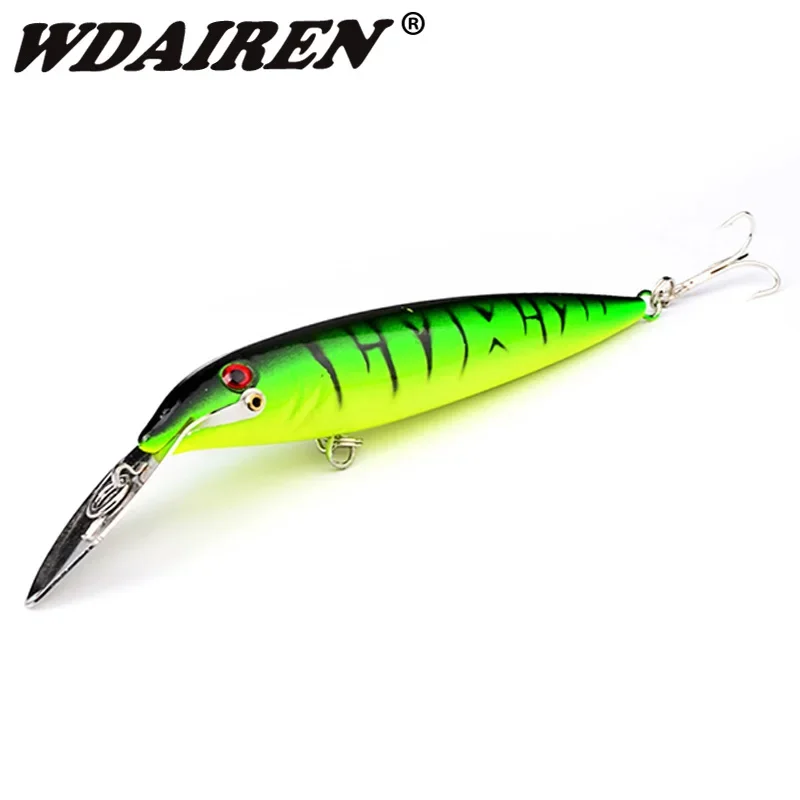 

1Pc Minnows Fishing Lure 14cm 16g Wobbler Metal Tongue Plastic Body Swimbait Tying Artificial Hard Bait Pesca fishing Tackle