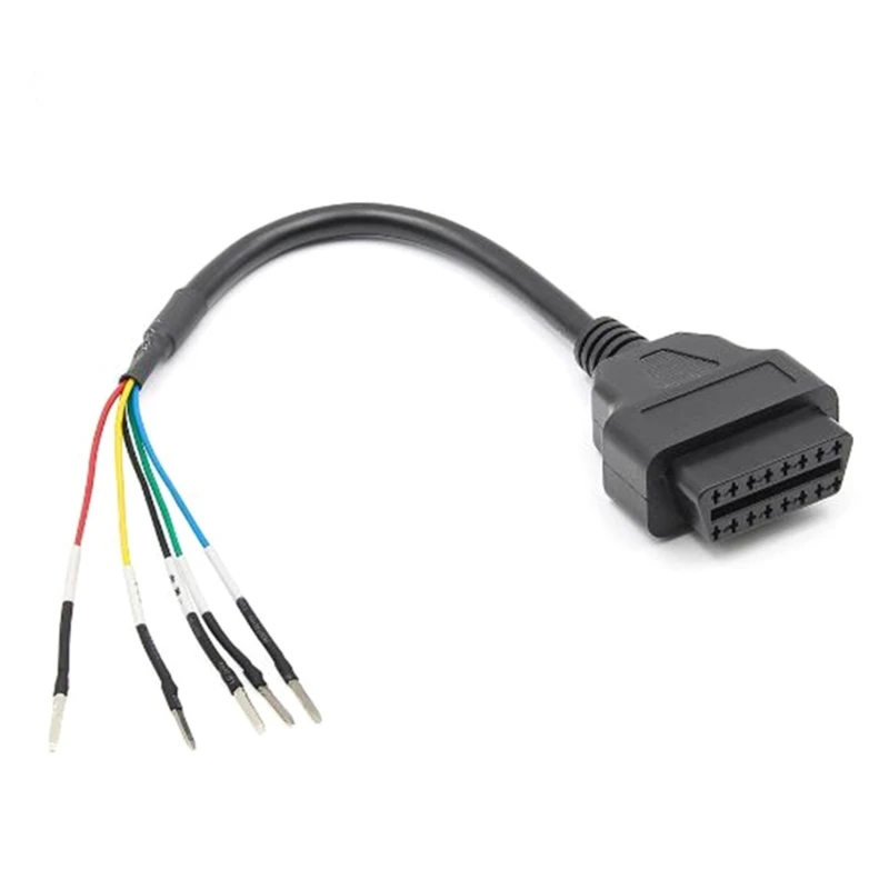 Conector OBD OBD2 de 16 Pines, Cable de diagnóstico hembra K, probador de puente de línea Can