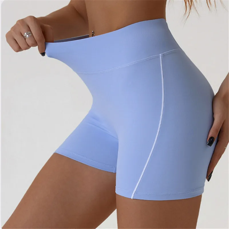 Women Workout Shorts High Waist Gym Wear Yoga Shorts Sport Short Leggings Naked Feel Soft Activewear Running Shorts