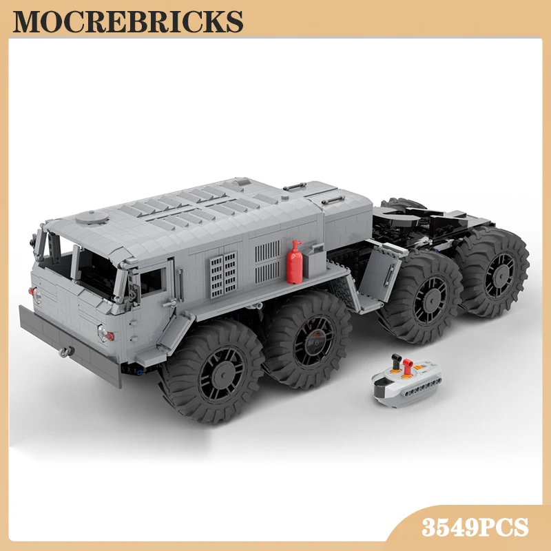 

City Engineering Car Large 8x8 Heavy Off-Road Transporter Truck MOC Building Blocks RC Vehicle Construction Bricks Toys for Boys