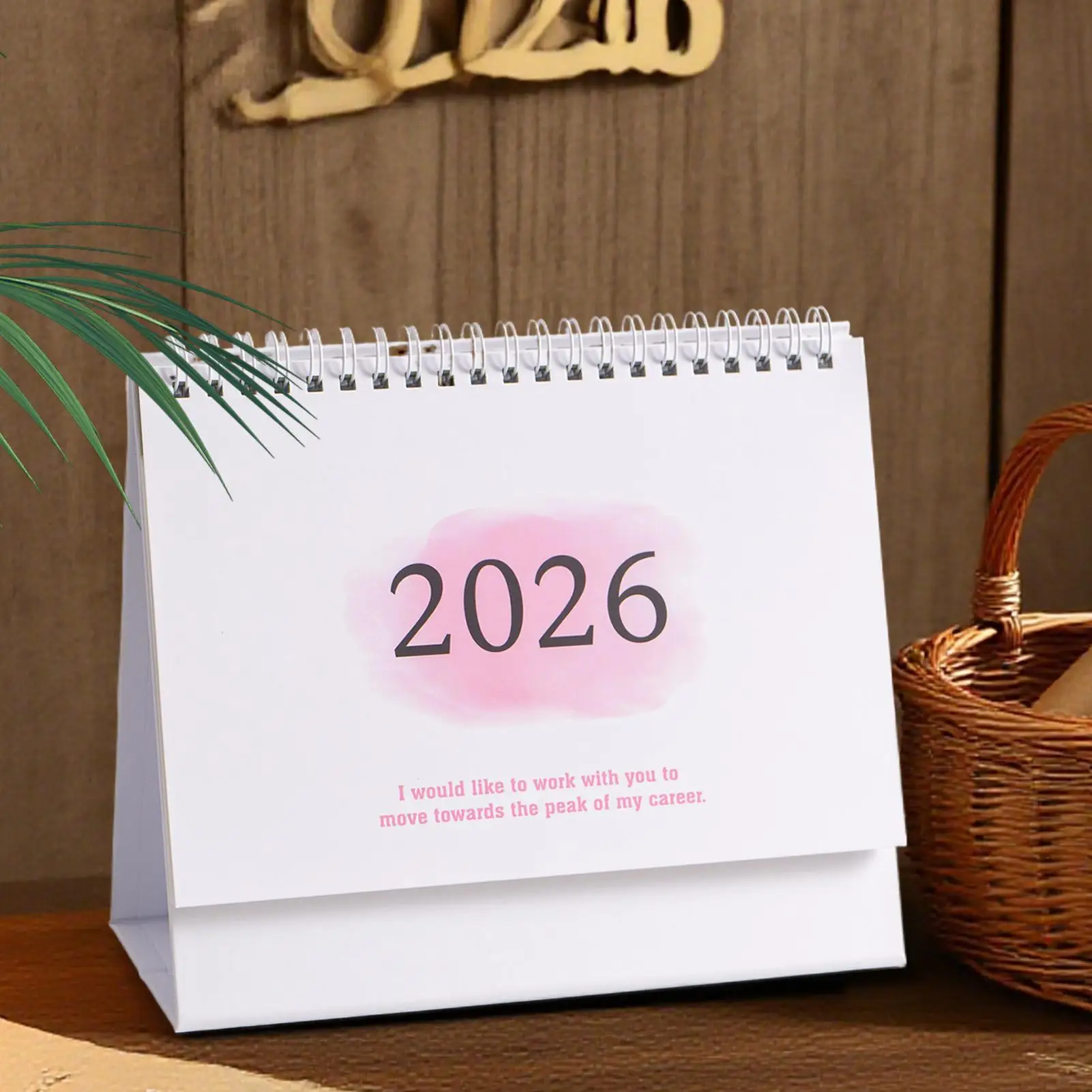 

Настольный календарь 2026 Мини-простой календарь Маленький настольный календарь Креативный катушка-календарь-планировщик Настольное украшение для офиса и дома