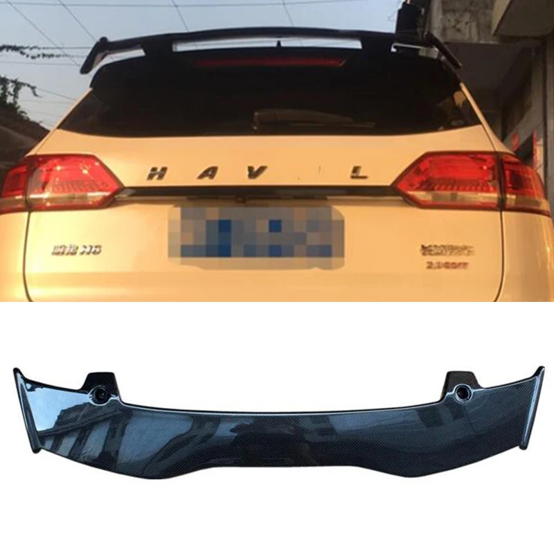 For Universal Roof Spoiler Accessories Haval H6 H2 H3 H4 M6 F7 Car Trunk Boot ABS Black Rear Lip WING Tail Refit Diffuser 2005+