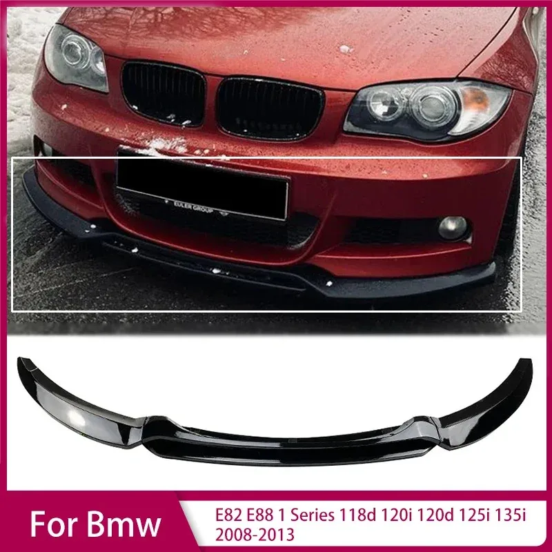 

Front Bumper Splitter Lip Canard Spoiler Diffuser Body Kits for Bmw E82 E88 1 Series 118d 120i 120d 125i 135i 2008-2013 Refit