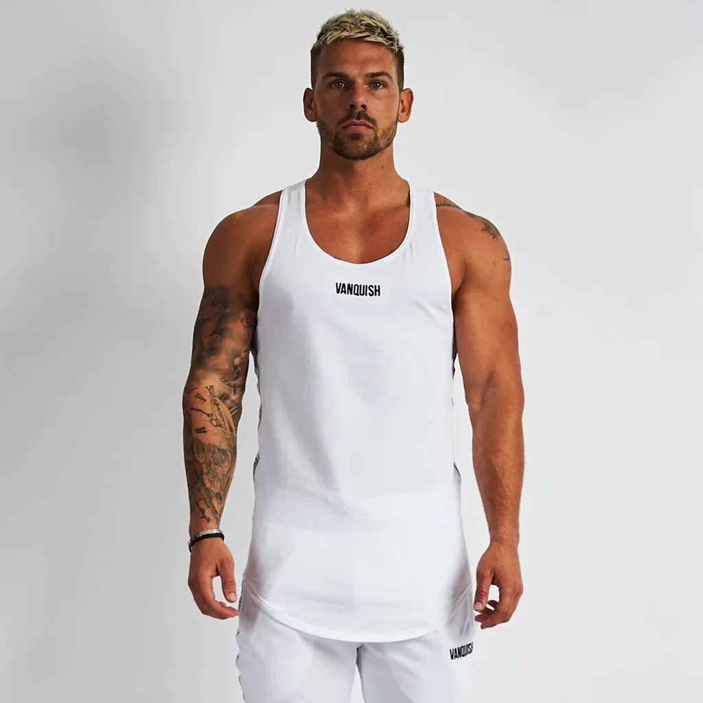 New style Men Vest Sleeveless waistcoat New Summer Gym Sports Fitness Cotton Round Neck Vest Casual Fashion Men\'s Clothing