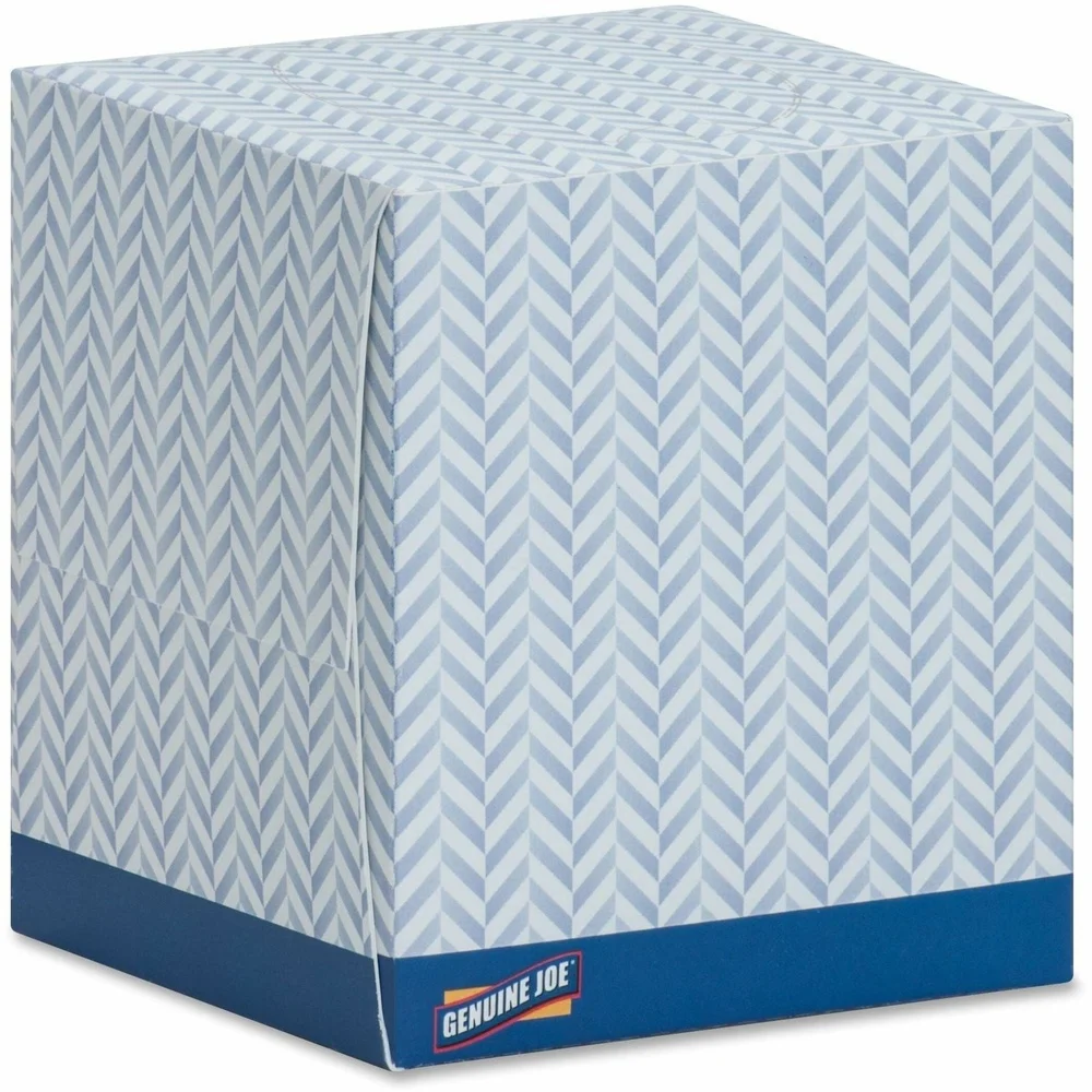 Ultra Soft Facial Tissue Cube Box 85 Sheets 36 Boxes Carton 2-Ply Recycled Fiber Dust Protection Convenient Delivery Home Office