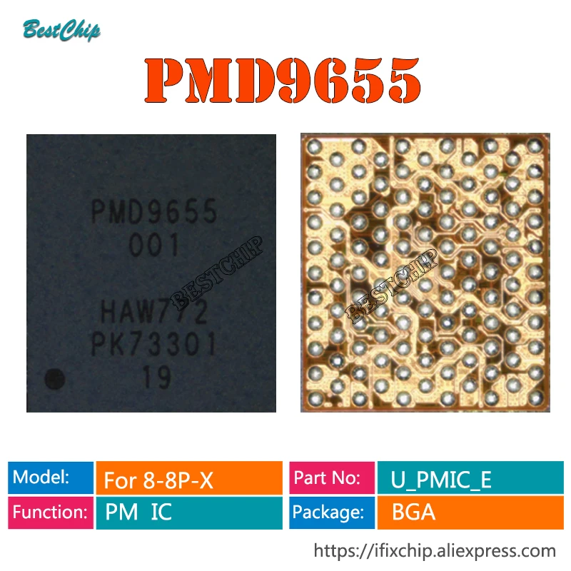 30pcs PMD9655  U_PMIC_E RF PMIC: SWITCHERS & LDOS  IC for iphone 8 8plus x