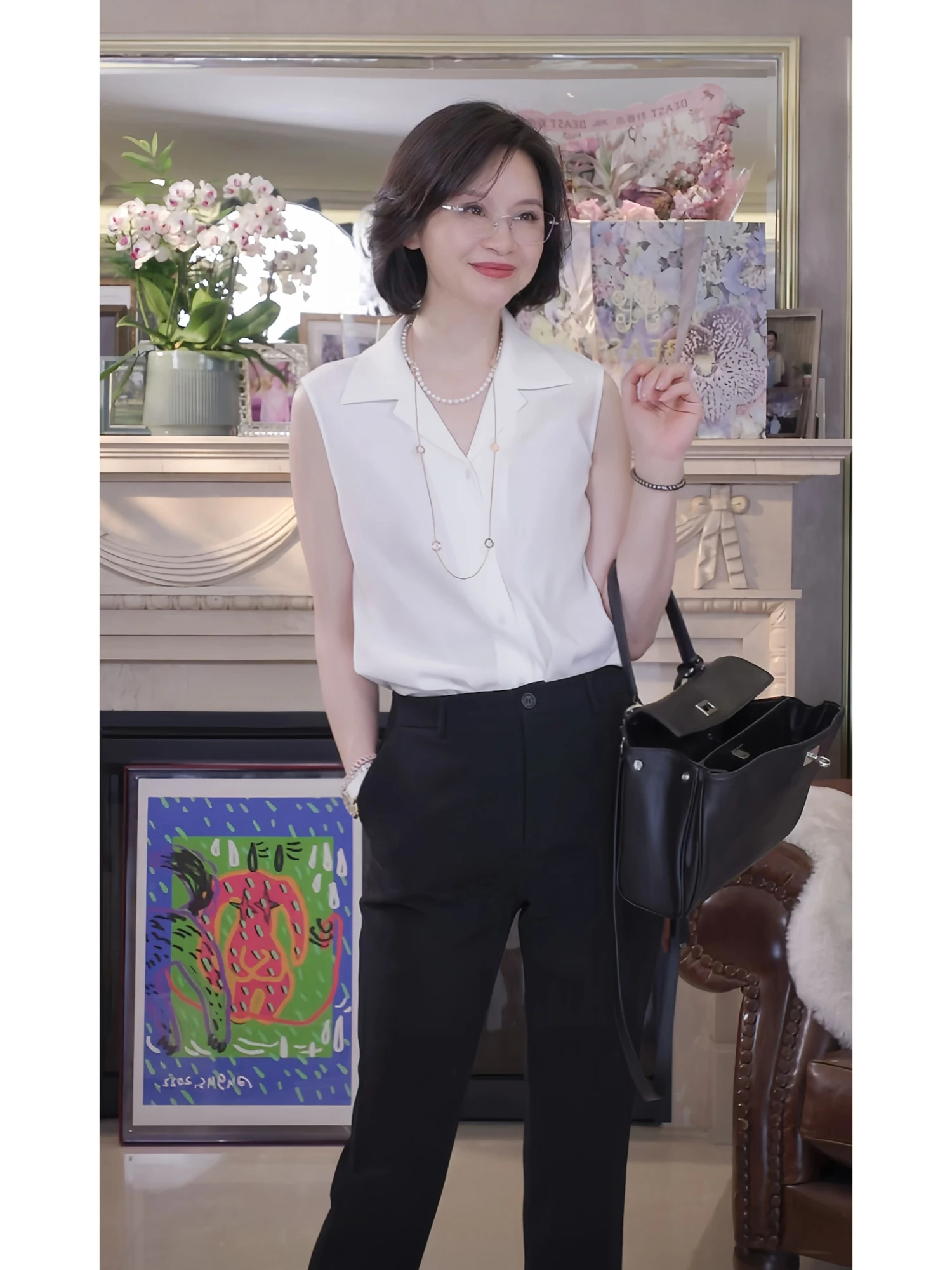 

Versatile Tokyo Fuji White Strong Twist 55D Bright Acetate V-ne Svel Commute irt I Am Capricorn Loose Fit Summer irt