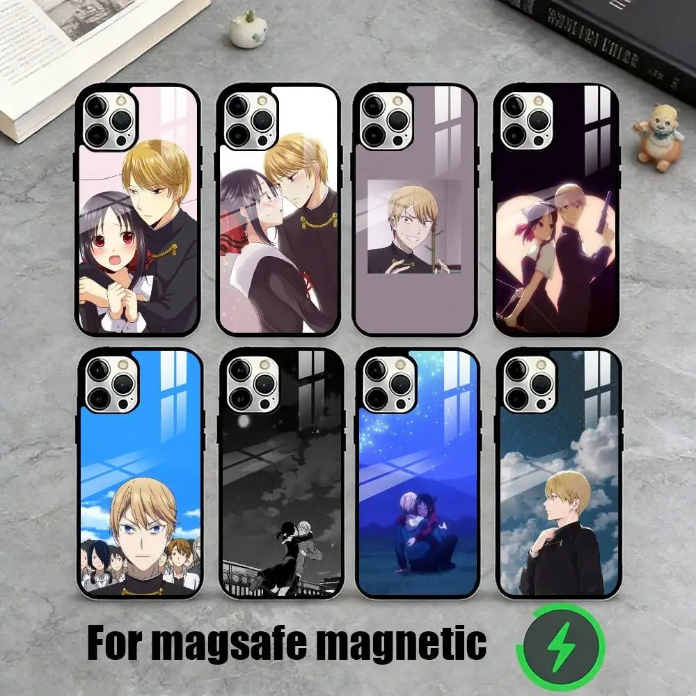 

Чехол для телефона S-Shirogane Miyuki Student Council для iPhone 17, 16, 15, 14, 13, 12, 11 Plus, Pro, магнитный, с беспроводной зарядкой MagSafe